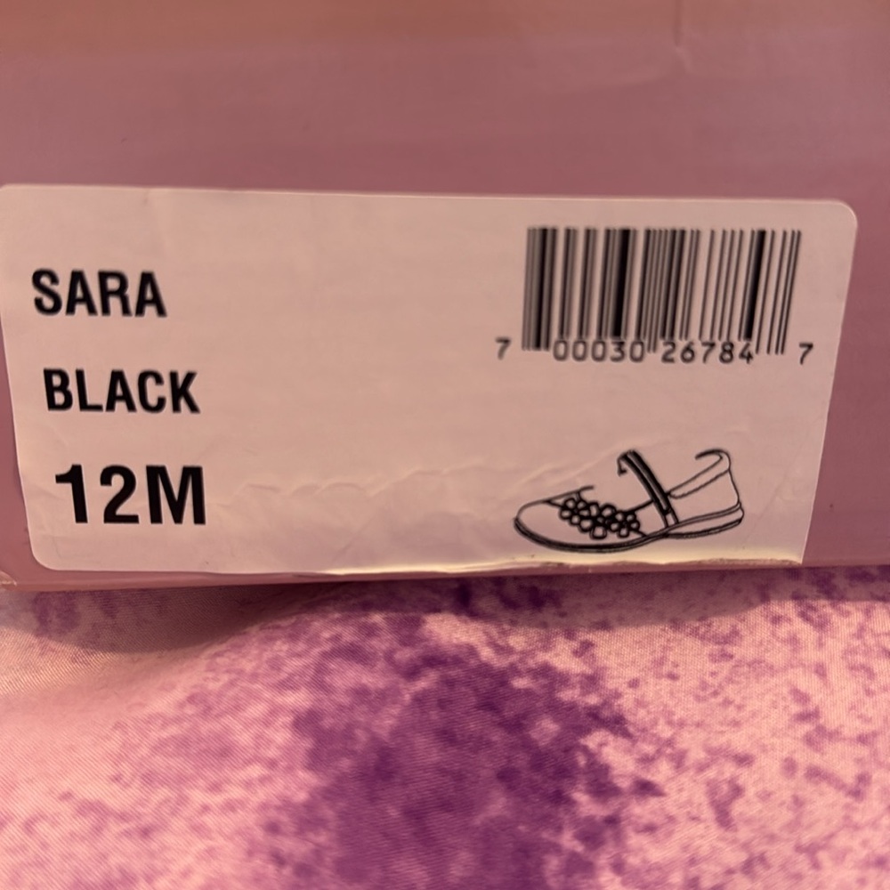 NWT Rachel Shoes - Black Mary Jane toddler size 12 - Picture 6 of 7